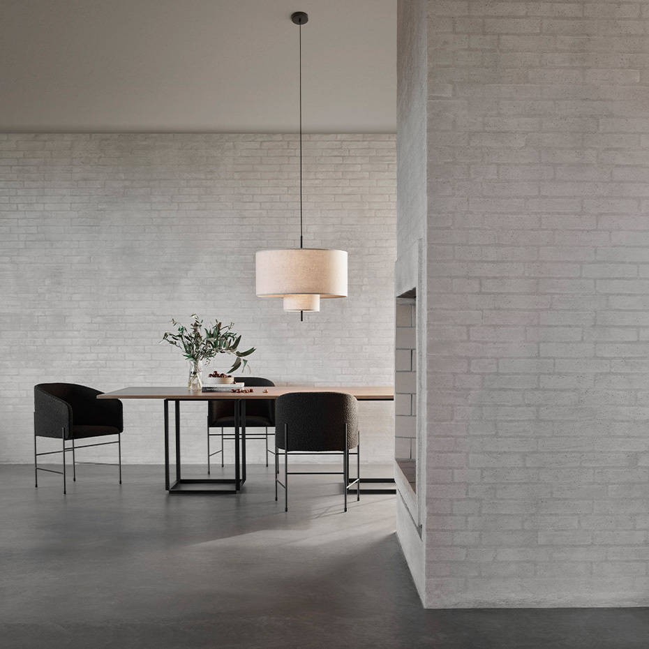 Margin Pendel Ø70cm Beige Canvas