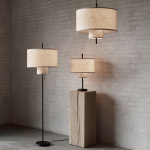 Margin Bordslampa Beige/Black Margin Bordslampa Beige/Black
