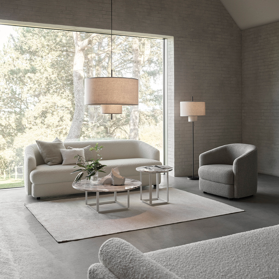 Margin Golvlampa Beige/Black