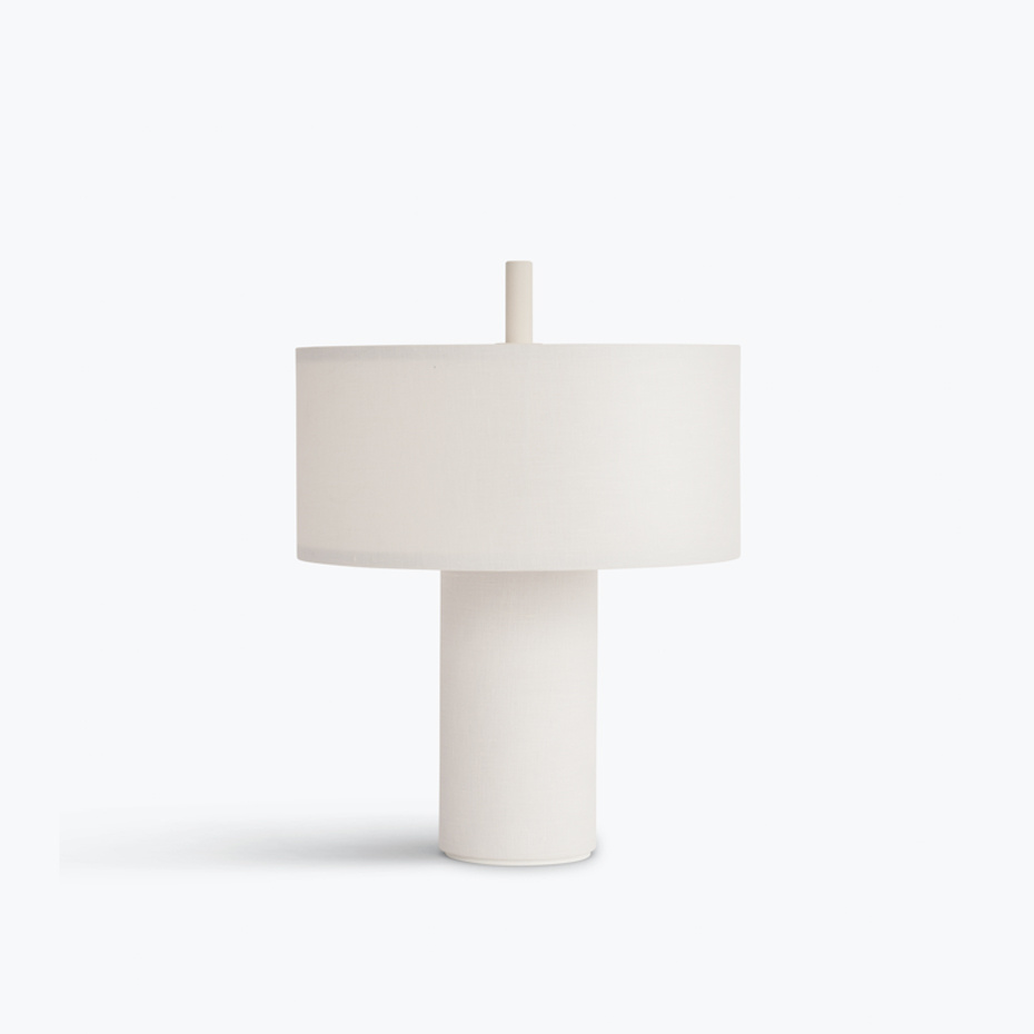 Margin Portable Bordslampa White Canvas