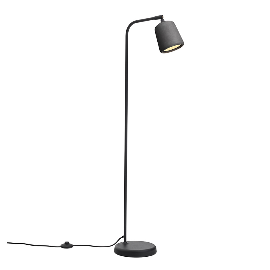 Material Golvlampa Dark Grey Concrete