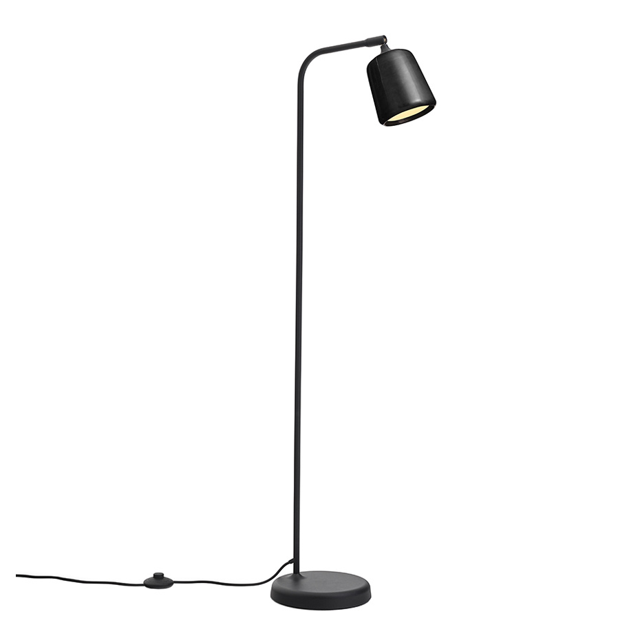 Material Golvlampa Black Marble