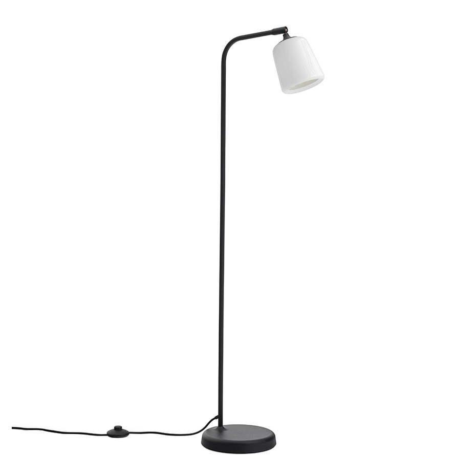 Material Golvlampa White Opal Glass