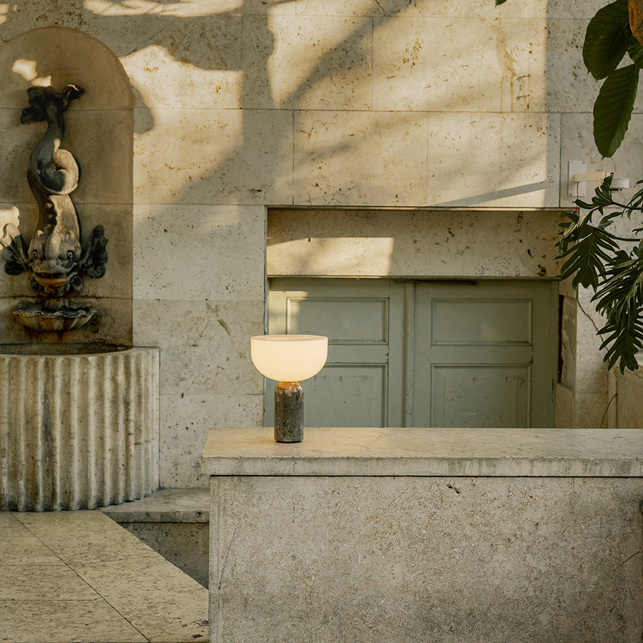 Kizu Portable Bordslampa Grey Marble
