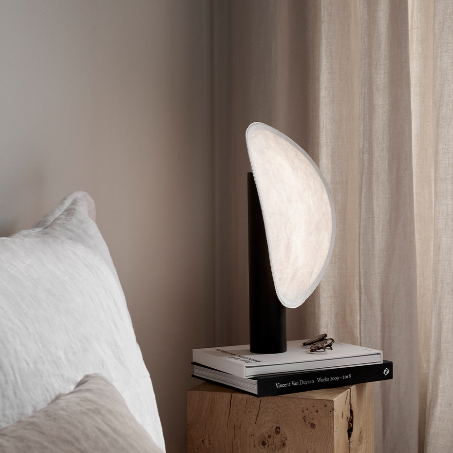 Tense Portable Bordslampa White Tyvek/Black