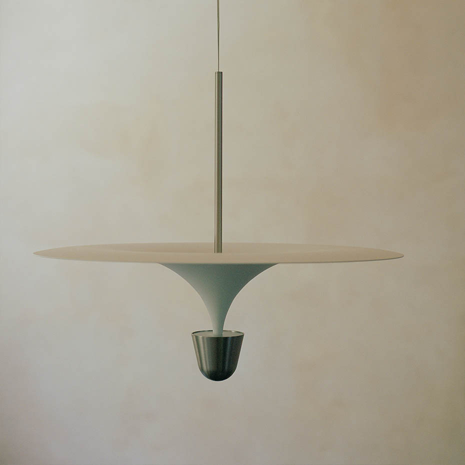 Kantarell Pendel Ø60cm Nickel