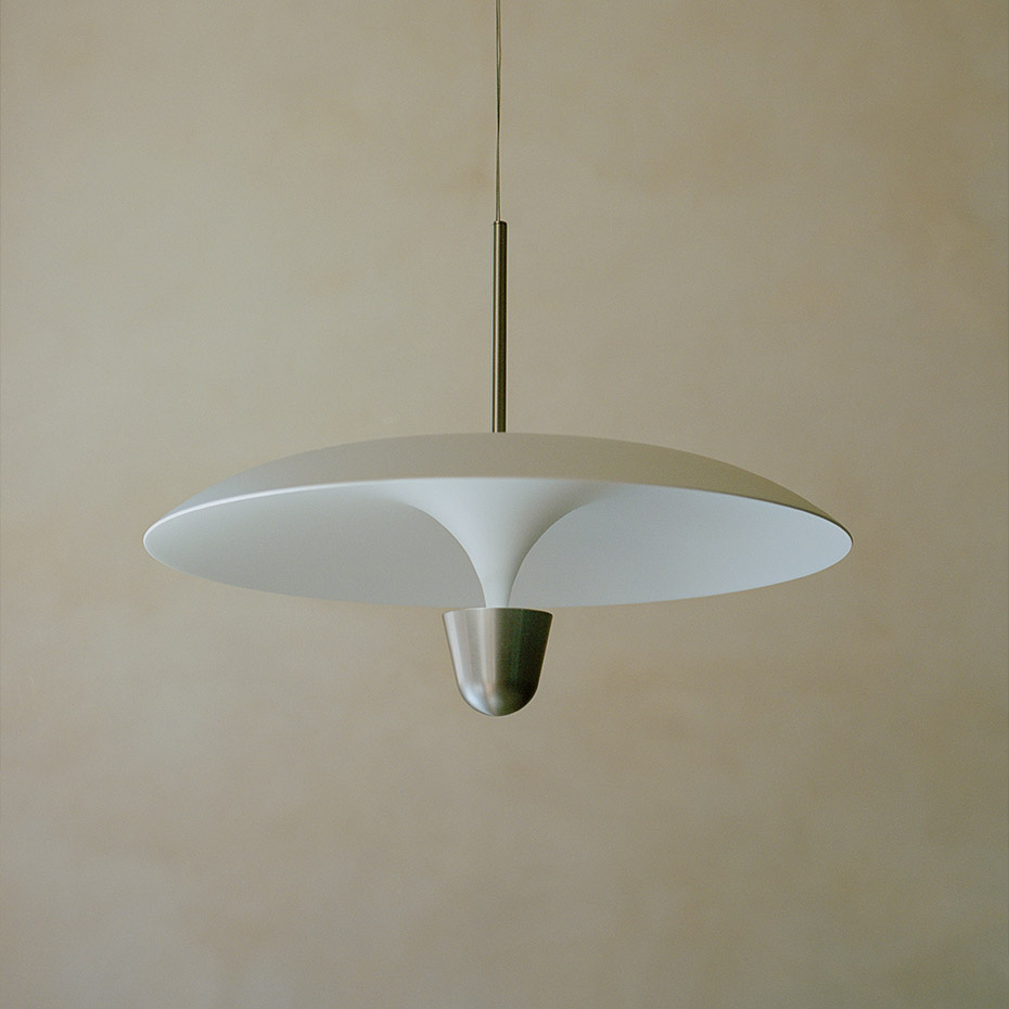 Kantarell Pendel Ø55cm Nickel