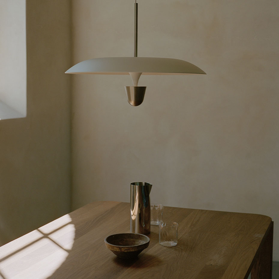 Kantarell Pendel Ø55cm Nickel