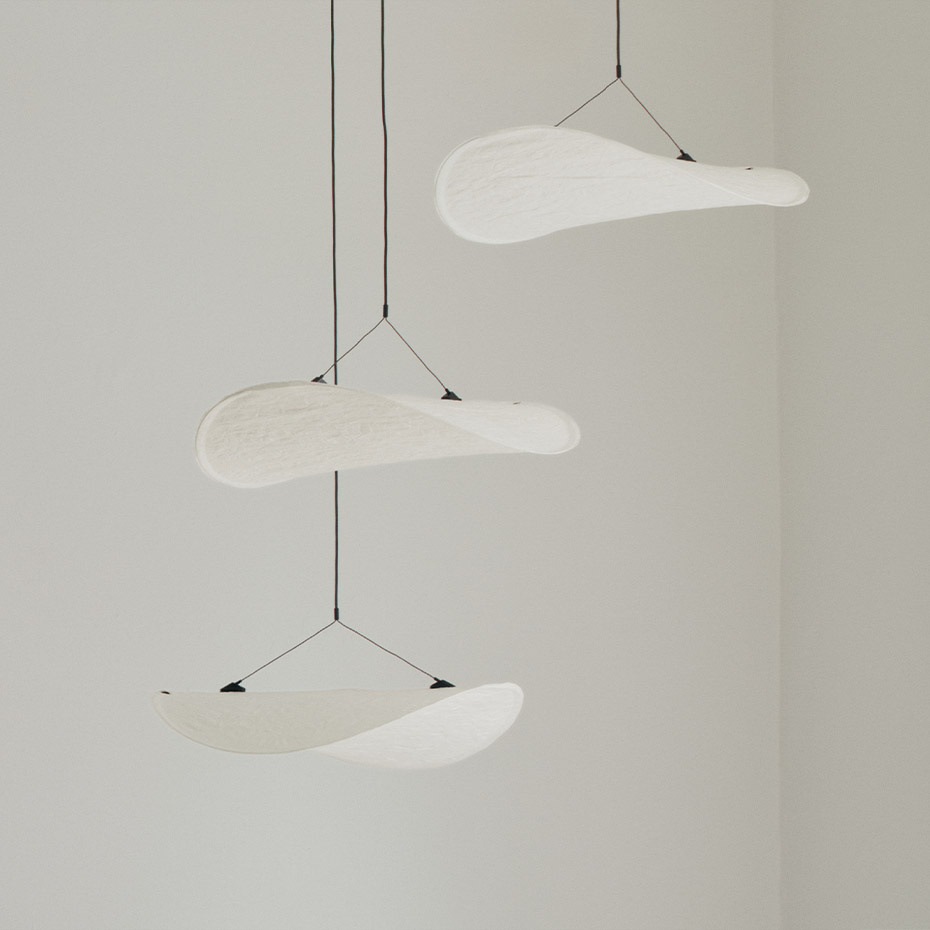 Tense Ljuskrona Ø55cm White Tyvek