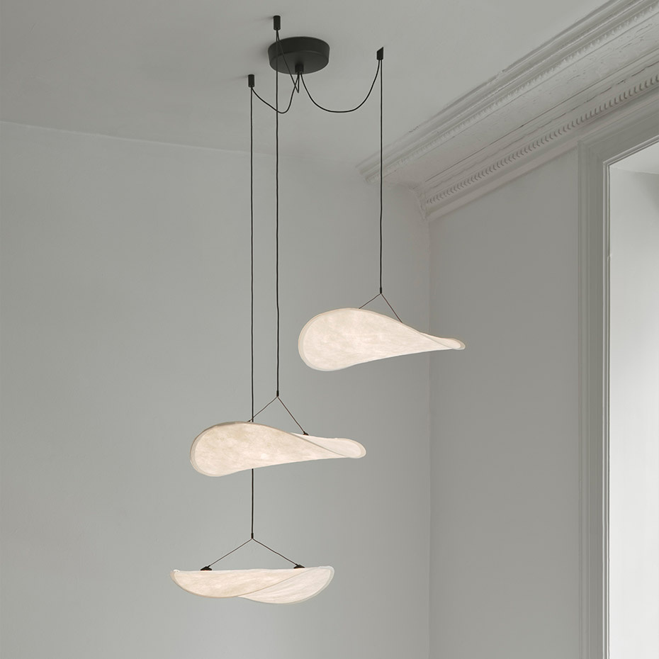 Tense Ljuskrona Ø55cm White Tyvek