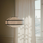 Kite Pendel Ø55cm White And Black Tyvek Kite Pendel Ø55cm White And Black Tyvek