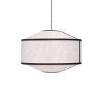 Kite Pendel Ø65cm White And Black Tyvek Kite Pendel Ø65cm White And Black Tyvek