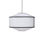 Kite Pendel Ø65cm White And Black Tyvek Kite Pendel Ø65cm White And Black Tyvek