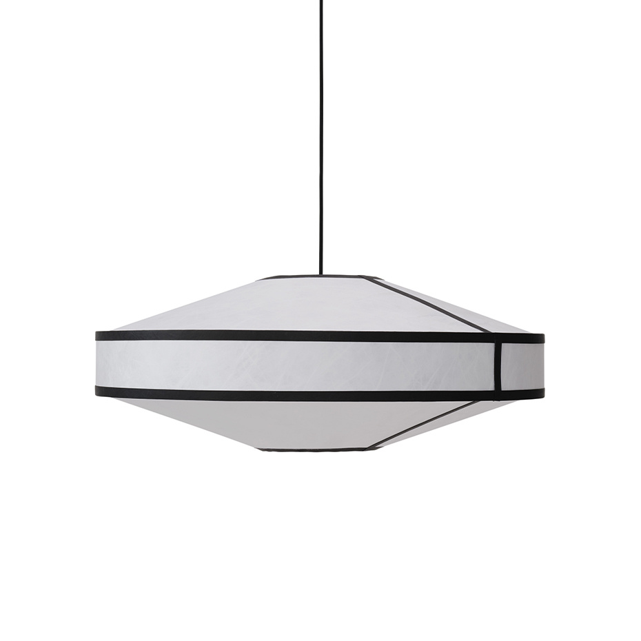 Kite Pendel Ø75cm White And Black Tyvek