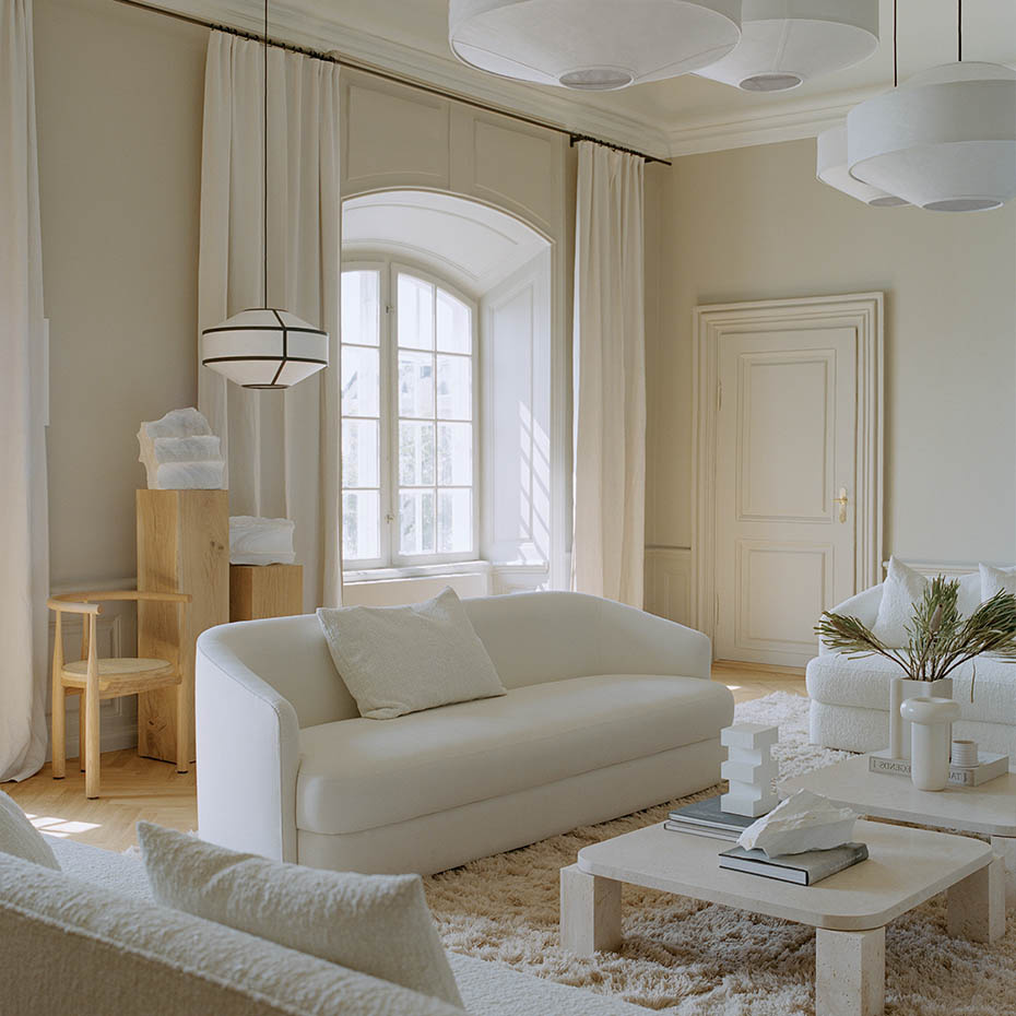 Kite Pendel Ø75cm White Tyvek