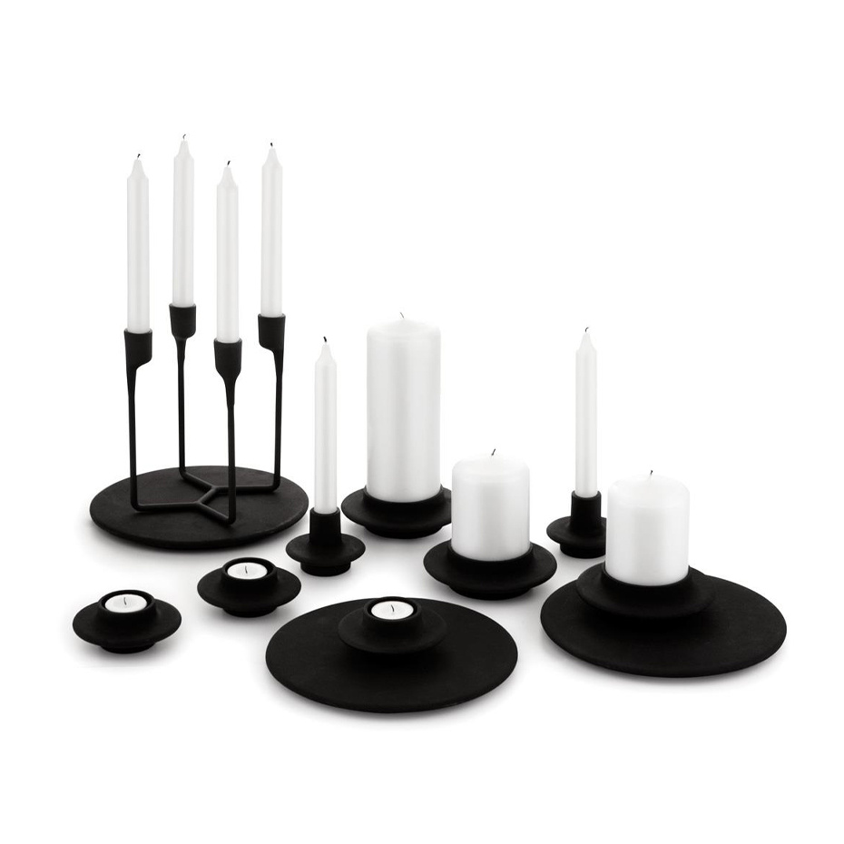 Heima Block Candle Holder Black