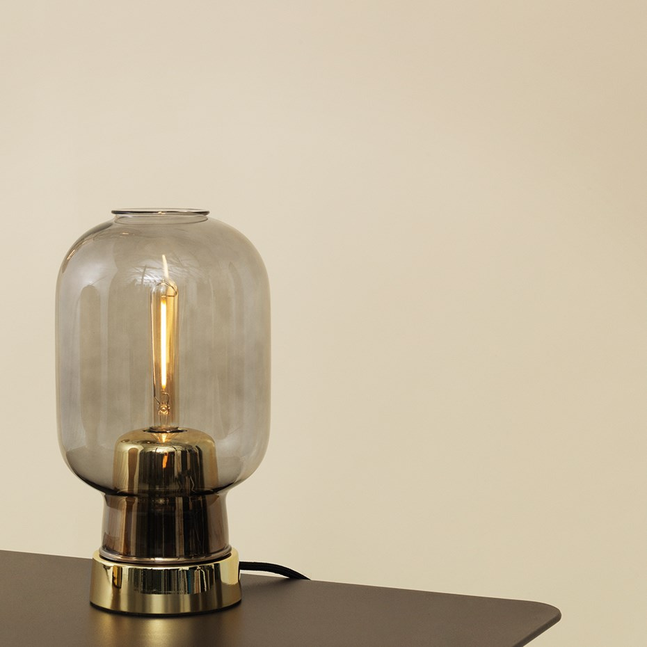 Reservglas Till Amp Bordslampa Smoke