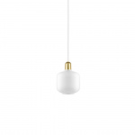Amp Pendel Small White/Brass Amp Pendel Small White/Brass