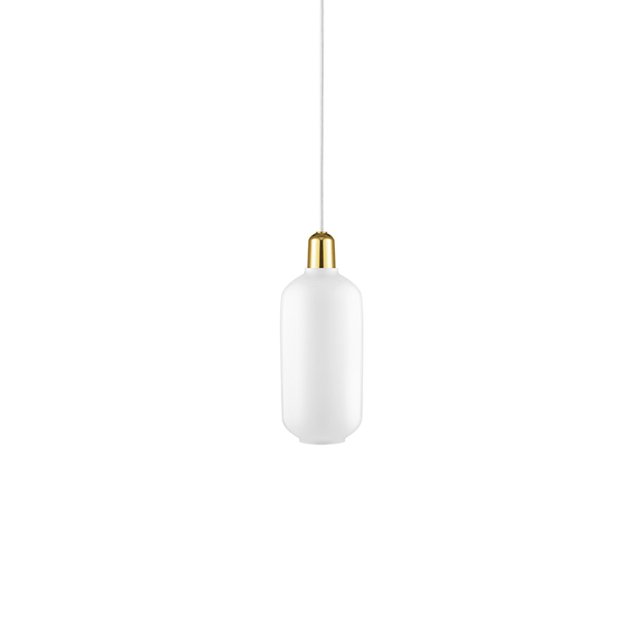Amp Pendel Large White/Brass