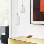 Amp Pendel Large White/Brass Amp Pendel Large White/Brass