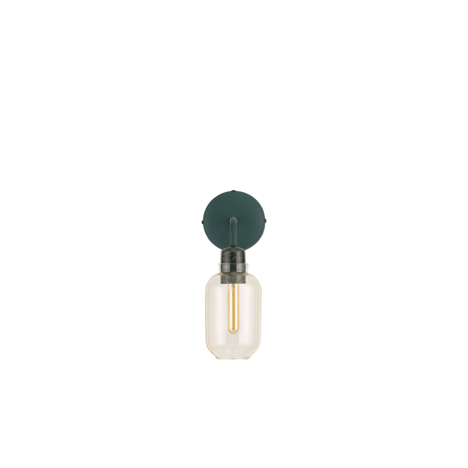 Amp Vägglampa Gold/Green