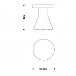 Bit Stool Cone Black Bit Stool Cone Black