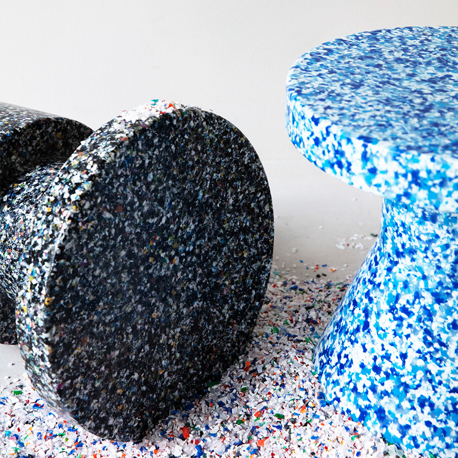 Bit Stool Cone Black/White