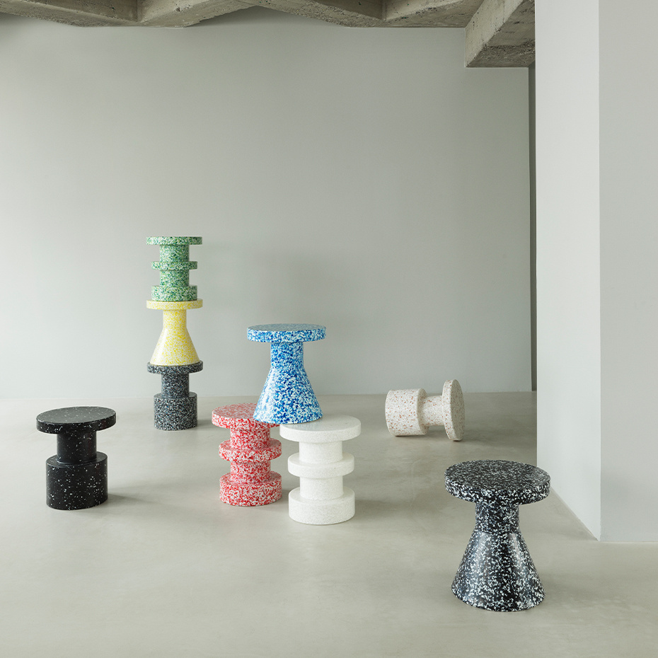 Bit Stool Stack White