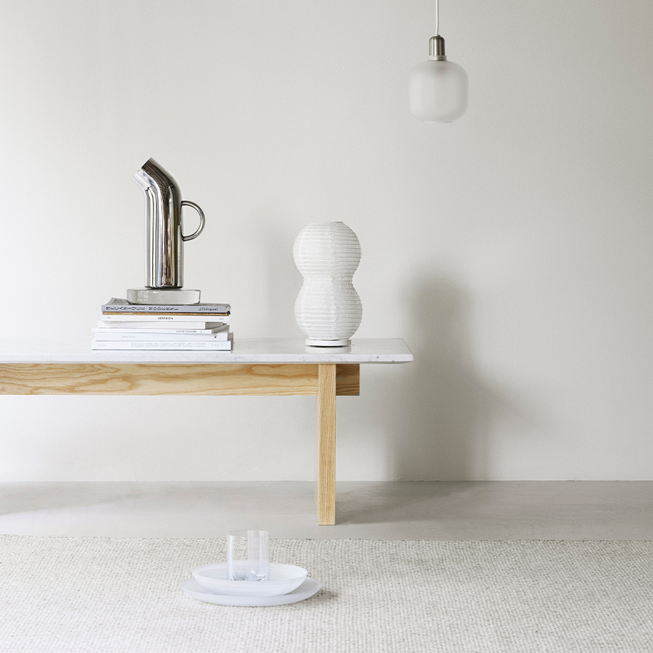 Puff Twist Bordslampa White
