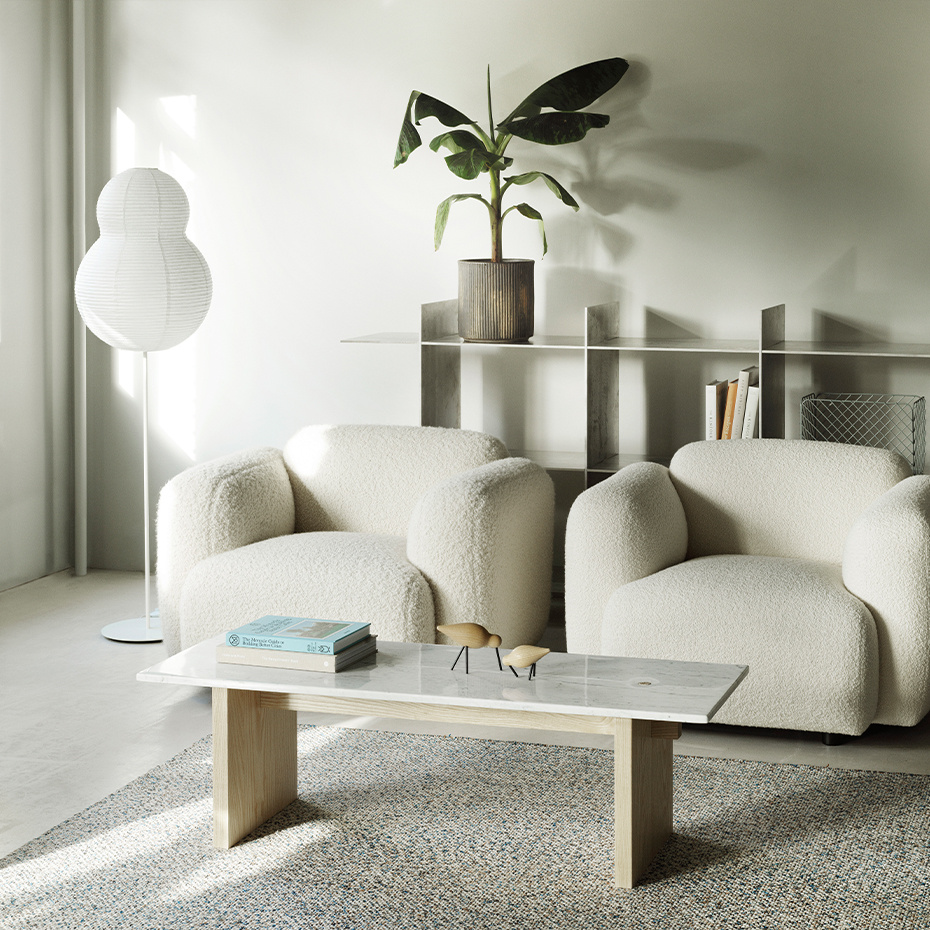 Puff Bubble Golvlampa White