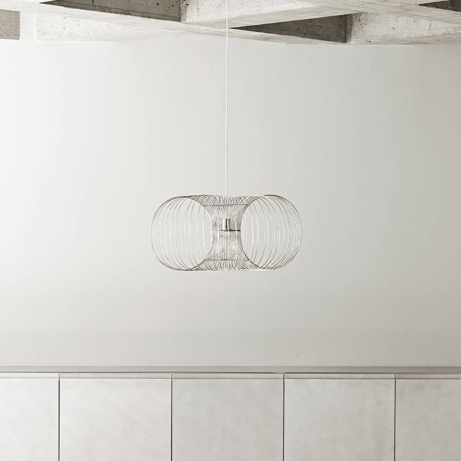 Coil Pendel Ø50cm Stainless Steel