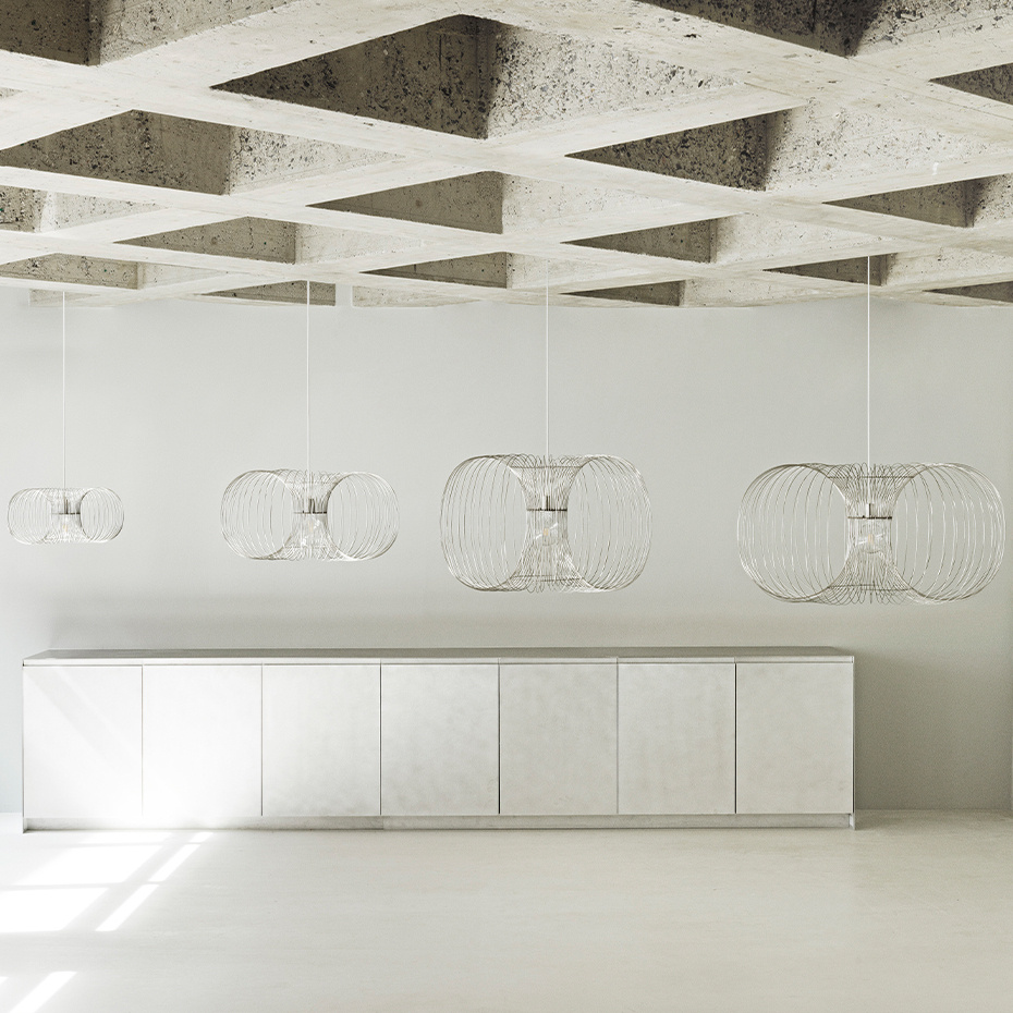 Coil Pendel Ø110cm Stainless Steel