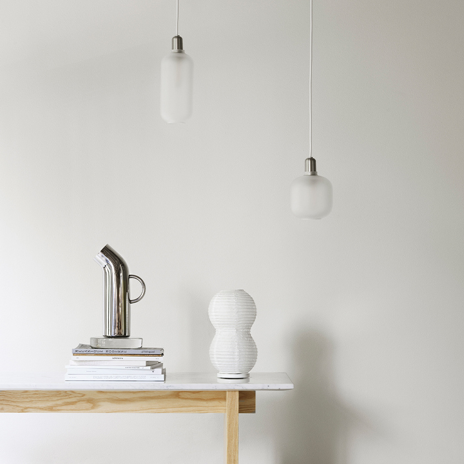 Reservglas Till Amp Pendel Large Matt/White