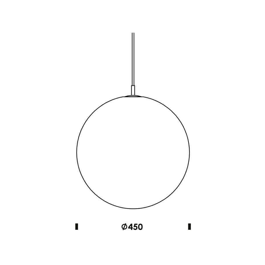 Pix Pendel Ø45cm White