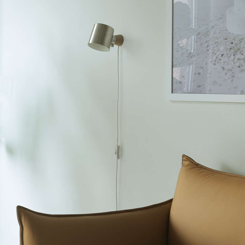 Rise Vägglampa Stainless Steel