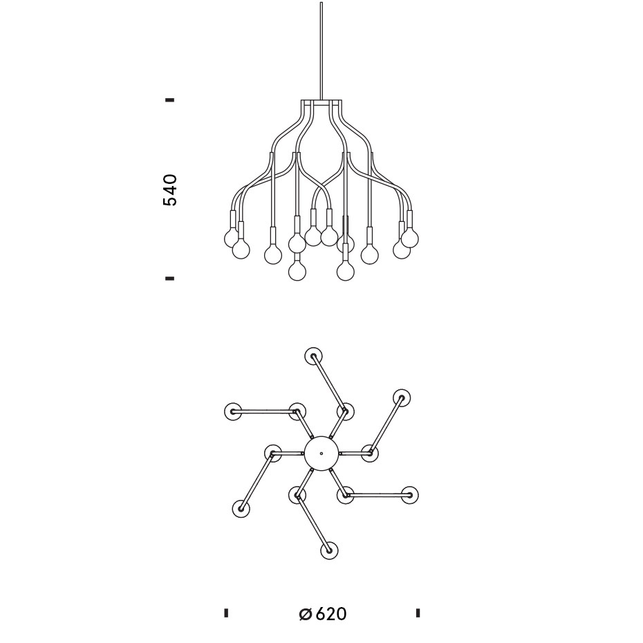 Vekst Pendel Small Black