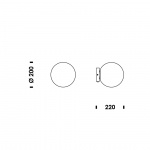 Pix Taklampa/Vägglampa Ø20cm White Pix Taklampa/Vägglampa Ø20cm White