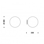 Pix Taklampa/Vägglampa Ø30cm White Pix Taklampa/Vägglampa Ø30cm White