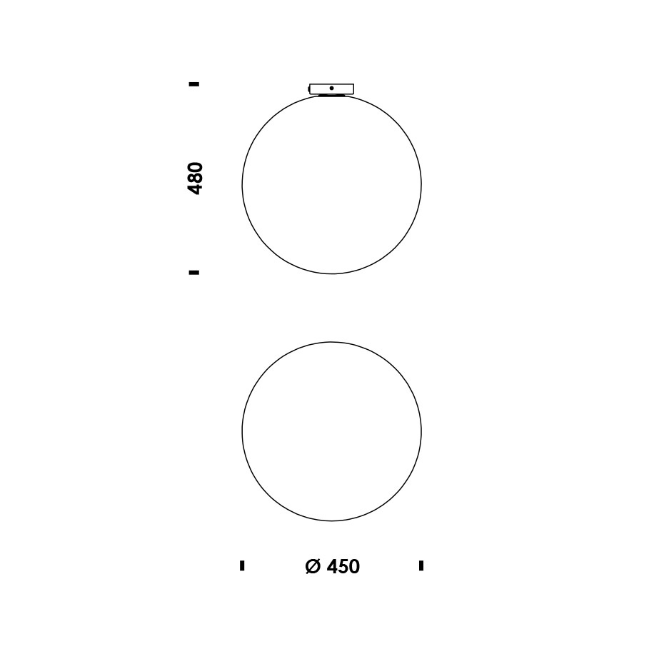 Pix Taklampa Ø45cm White