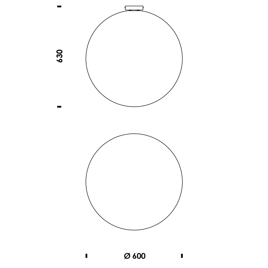 Pix Taklampa Ø60cm White