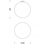 Pix Taklampa Ø60cm White Pix Taklampa Ø60cm White