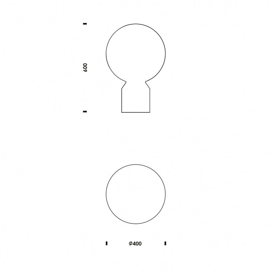 Yo Portable Bordslampa Large White