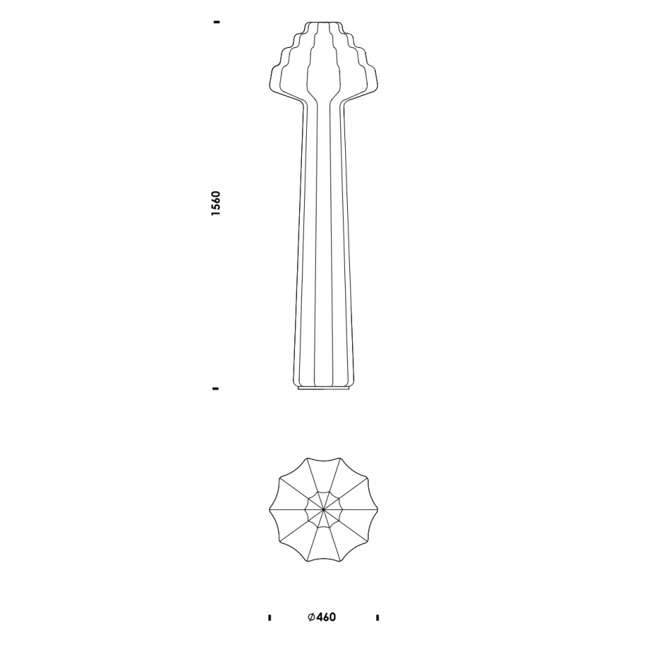 Phantom Golvlampa White
