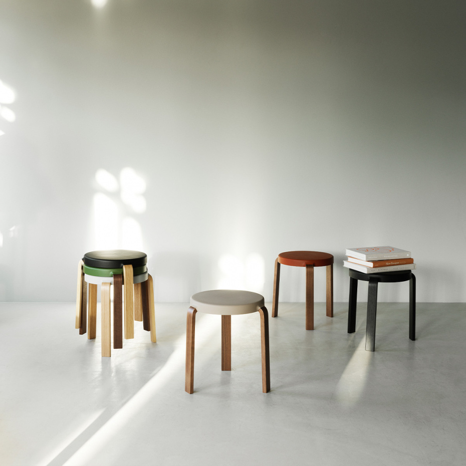 Tap Stool Black Oak/Grey