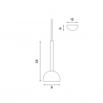 Blush Pendel Matt Black Blush Pendel Matt Black