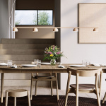 Blush Rail 5 Pendel Matt White Blush Rail 5 Pendel Matt White