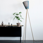 Oslo Wood Golvlampa Gold Oslo Wood Golvlampa Gold