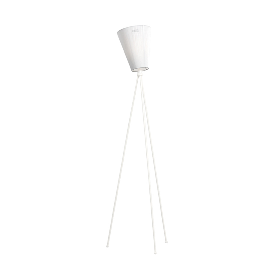 Oslo Wood Golvlampa White Matt