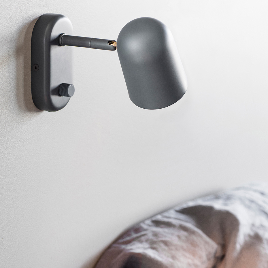 Buddy Vägglampa Dark Grey