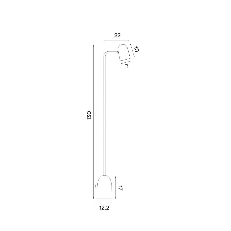 Buddy Golvlampa Dark Grey